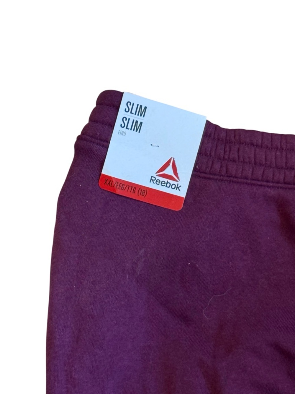 🫶🏻 Reebok Girls' Purple Active Joggers with Pink Accents - Picture 4 of 4